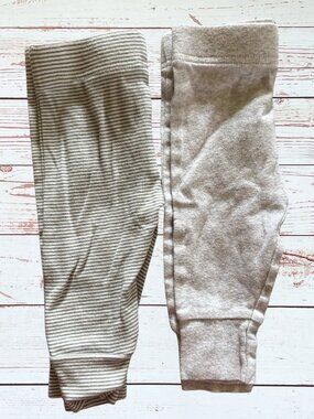 Wonder Nation 0-3 Months Gray Pants -- Set of 2